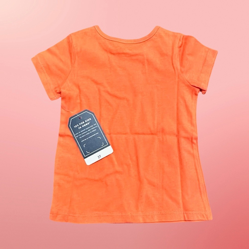 Life is Good Toddler Girls Watermelon Graphic Tee T-Shirt Size 2T Orange - Picture 2 of 4